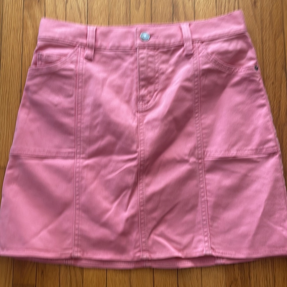 Gap Jeans Stretch Pink Mini Skirt